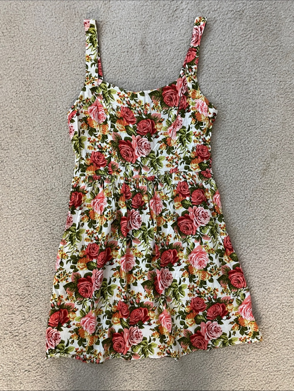 Forever 21 Floral Rose Sundress, Size L